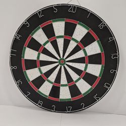 Classic Bristle Dartboard – Regulation Size, Steel Tip Compatible