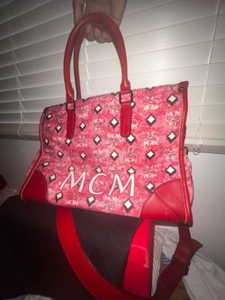 Red handbag