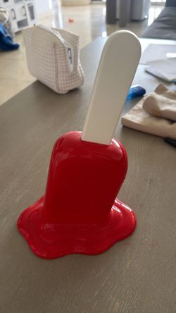 Elena Bulatova "The Sweet Life" Red Popsicle Sculpture - Signed 2017