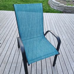 Outdoor/Patio 2 Chairs (Stackable) Blue 
