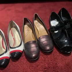 3 Prs Ladies Shoes Like New- $45 For All