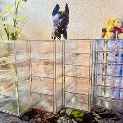 New Small Acrylic Organizer with 6 Drawers Makeup or Office Storage 