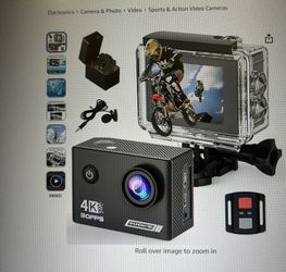 Yolansin 4K 30fps Action Camera - 131ft/40m Waterproof Underwater Camera EIS WiFi Sports Camera20MP
