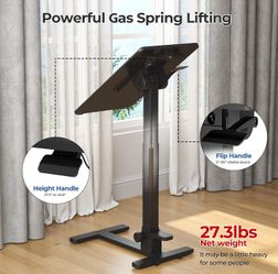 Foldable mobile standing desk