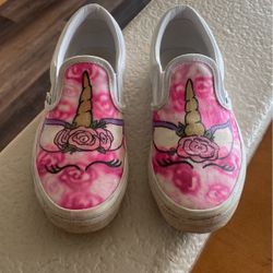 Vans Shoes - Custom Unicorn Painted