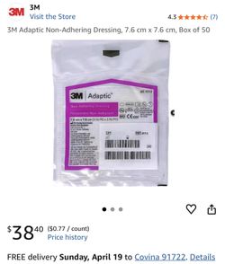 Non adhearing dressing
