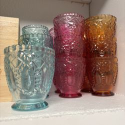 Glass Cups And/or Candle Holders