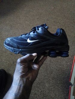 Nike Shox  Black on Black & Blue