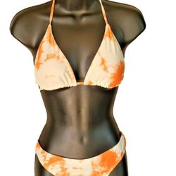 Two pieces swimsuit padded Polyamine Elastane women M