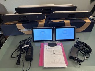 Video Conferencing Bars Lot  - One Poly Studio X50 Two Poly Studio X30 Two Controllers Poly TC8