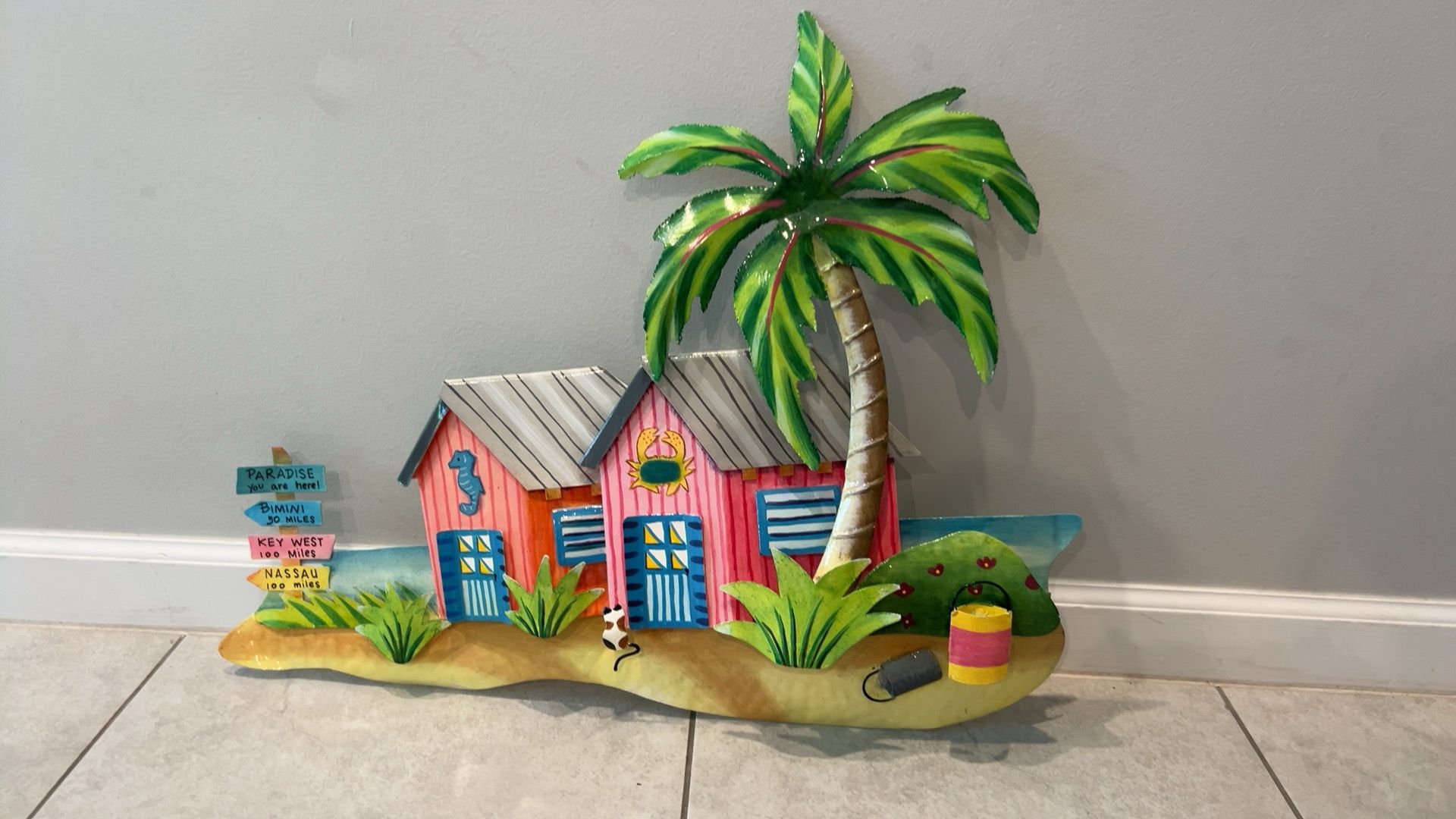 Beach Bungalow Wall Art. New