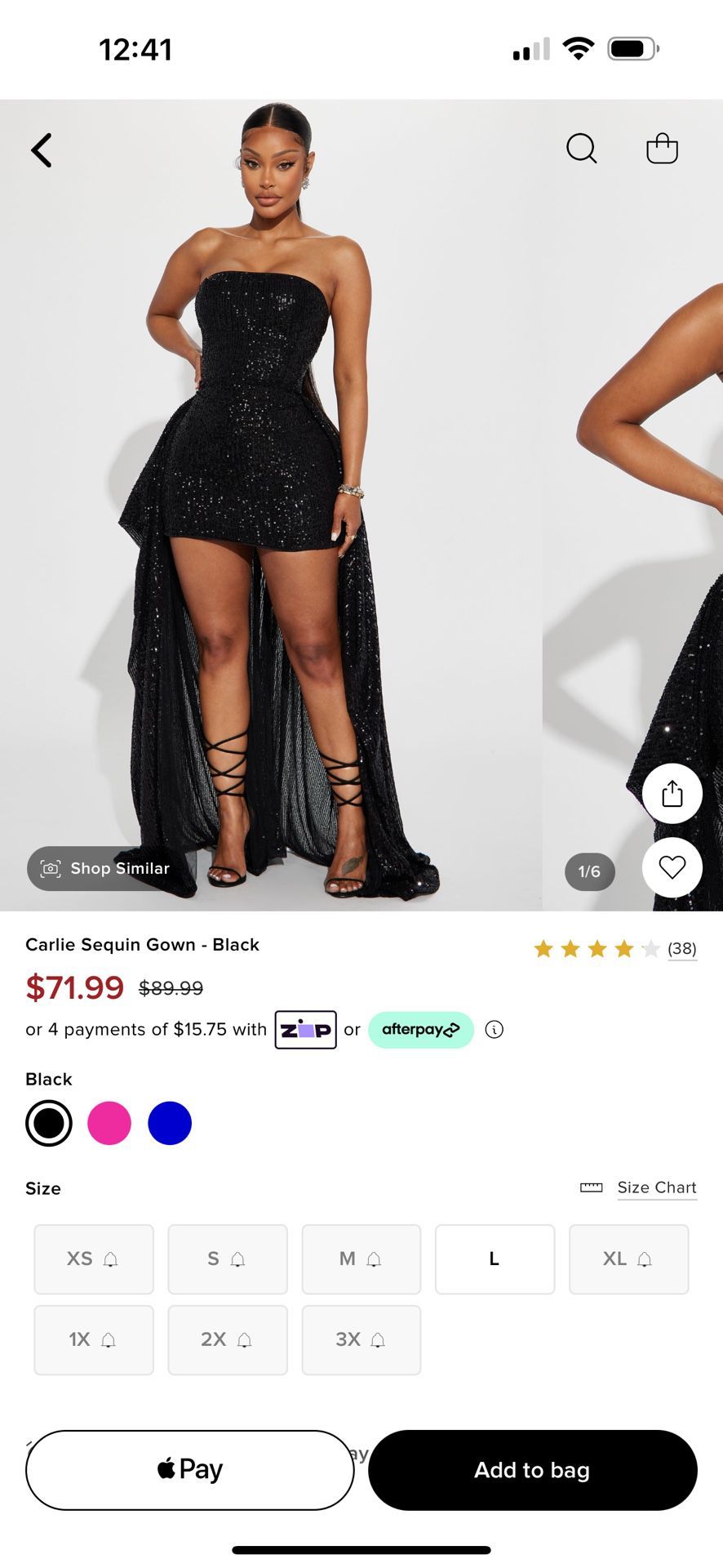 Black Sequin Dress