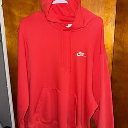 Men’s size large red Nike hoodie 