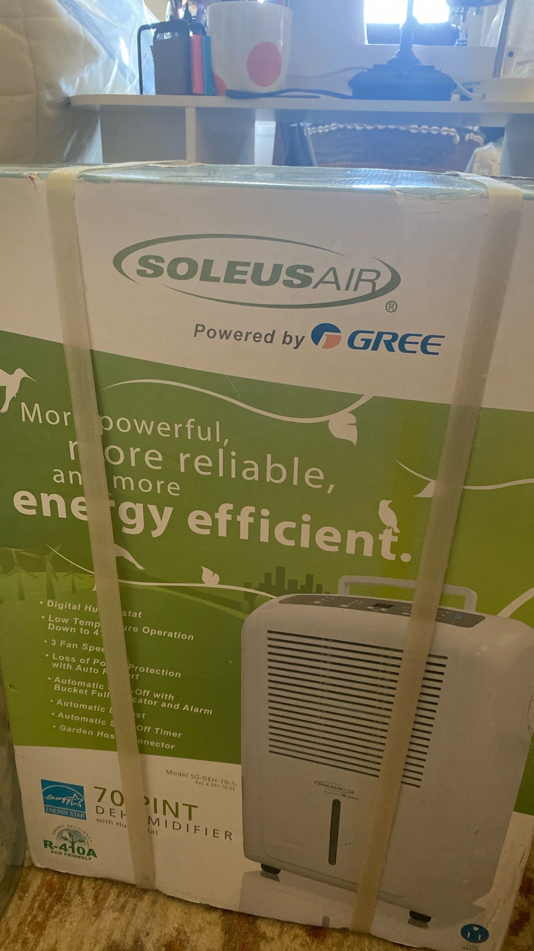 Soleus Air Dehumidifier 70 Pint NEW