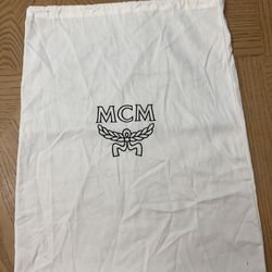 MCM 15”X 19" White Cotton Drawstring Dust Bag