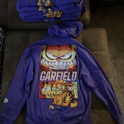 Nickelodeon Garfield Hoodie I Hate Mondays Sizes Are Small Medium And Large 