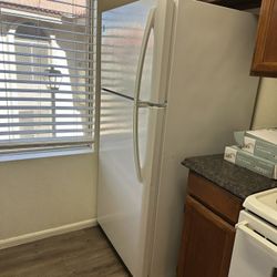 White Appliances Refrigerator Stove Dishwasher