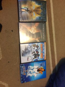 Bionicle, batman begins, happy feet , ice age the meltdown