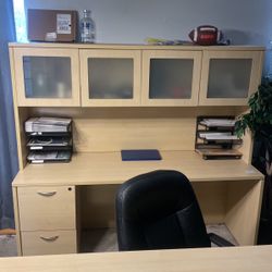 Two Piece Cabinet With Table 