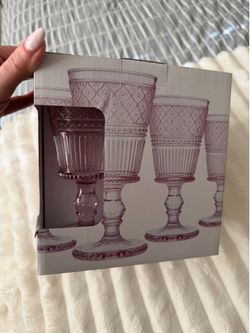 Godinger Crystal 9oz  Water Goblets