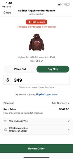 Sp5der Angel Number Hoodie