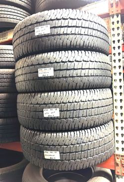 ✅ 4 USED TIRES LT275/70R18 MICHELIN LTX AT2 ALL SEASON LOAD E 275 70 18