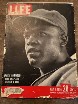 Jackie Robinson Star Ballplayer Starts In a Movie , Life Magazine May, 8 1950