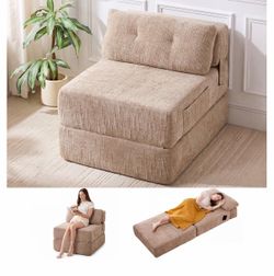 Convertible Fold-Out Sofa Chair Sleeper