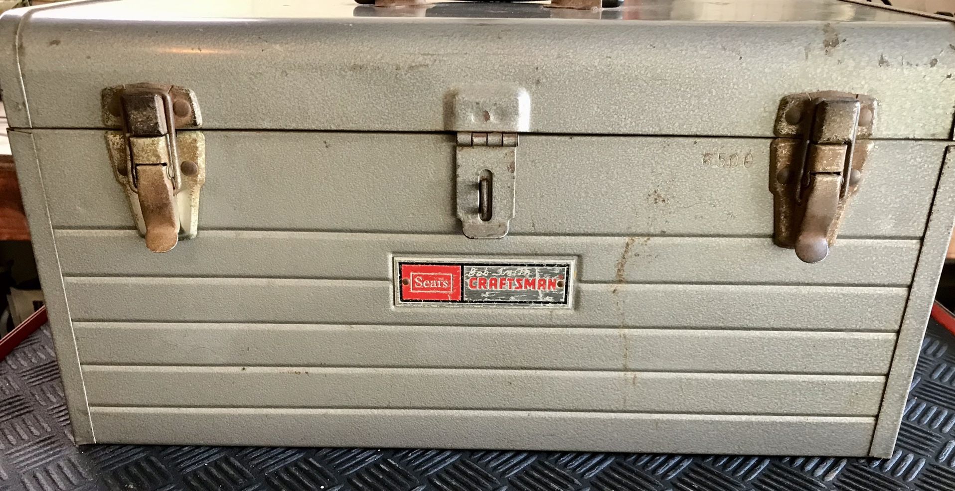 Vintage Sears Craftsman Box With Craftsman USA Tools