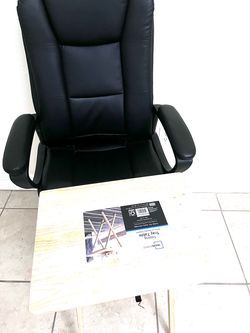 Bossin Big and Tall Home Office Computer chair and table set