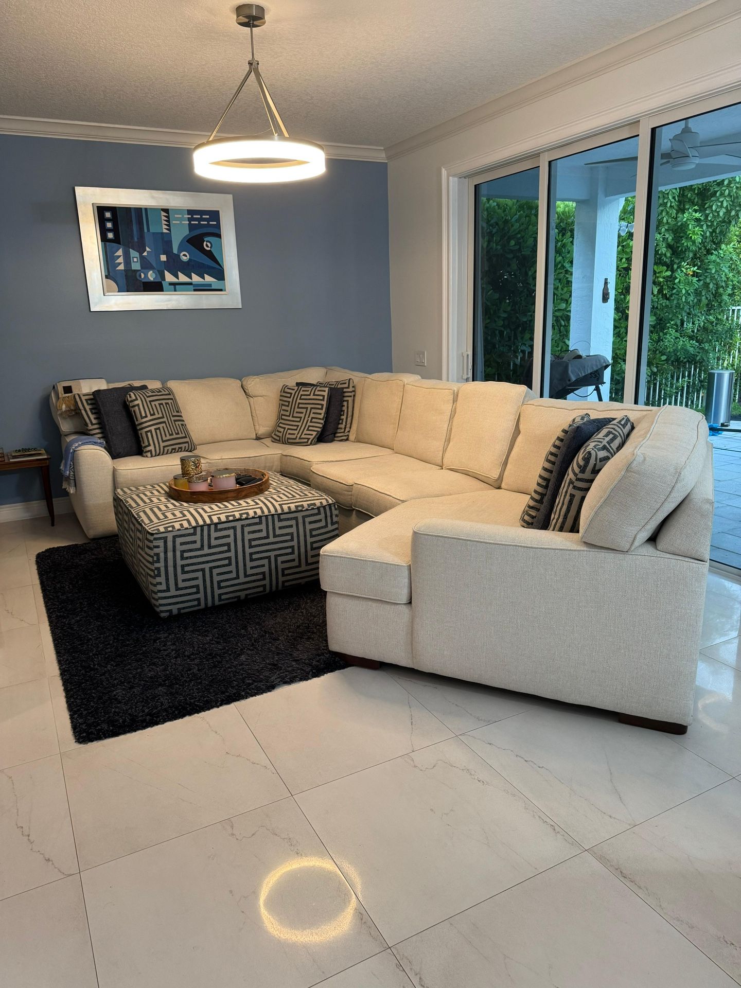 Sofa With Sofa Bed (Austin White Fabric Large Right Cuddler Sectional)