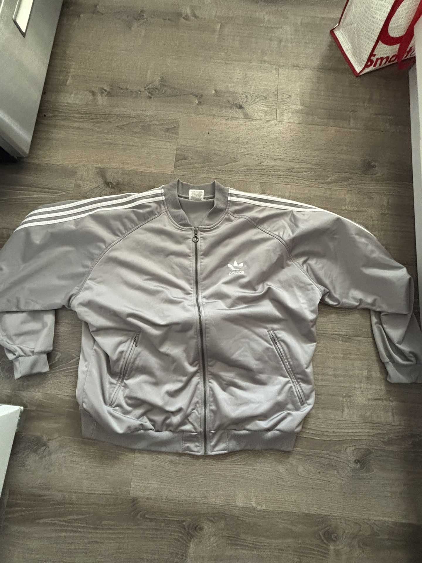 Men’s Adidas Grey Zip Up Jacket