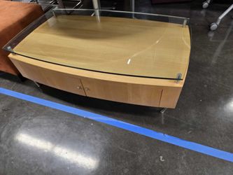 Glass-Top Coffee Table