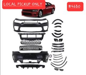 ➿️ Front & Rear Bumper Body Kit for 2015-2023 Dodge Charger SRT-8 Hellcat (#4680)