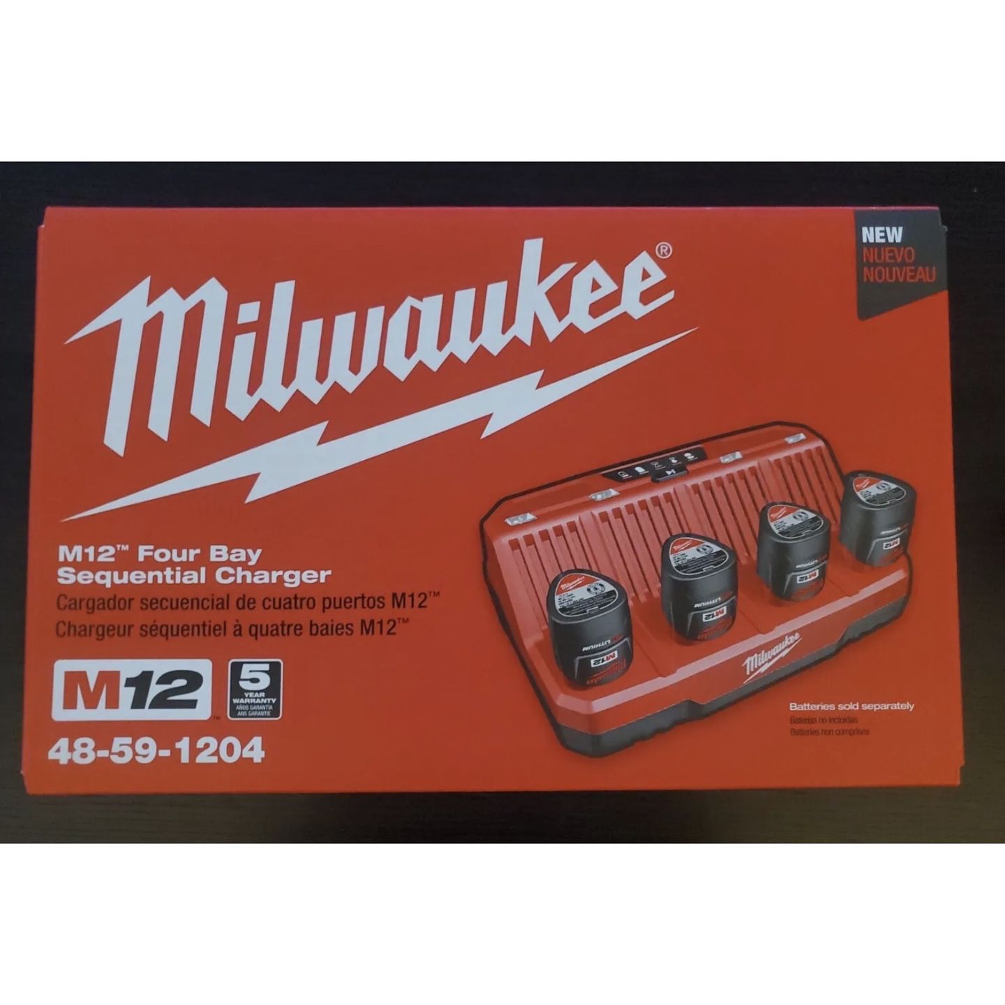 Milwaukee M12 Four Bay Sequential Batteries Charger Tool.. Brand New  Package for Sale in Manteca, CA OfferUp