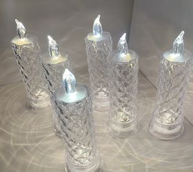 Rose Shadow LED Flameless Candles, 6PCS