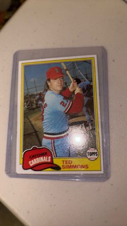 Topps Ted Simmons Cardinals Baseball Card