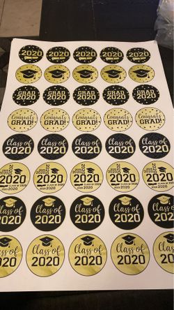 Class of 2020- 2” circles