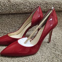 Jessica Simpson Candy Apple Red Heels Size 8.5 Originally 85$ 