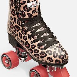 Leopard Roller Skates