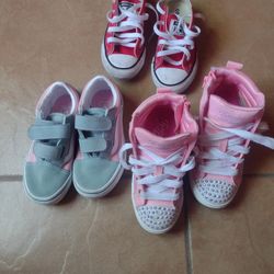 3 Pares De Zapatos De Niña 