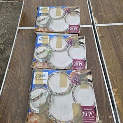 New 60 Pieces Vintage Ovenproof Dinnerware Set 