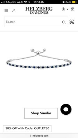 Sapphire And Diamond Bracelet