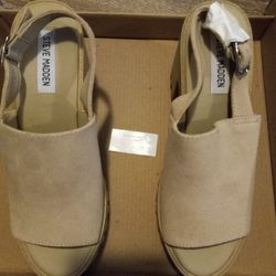 Steve Madden Tan Block Heel Sandals