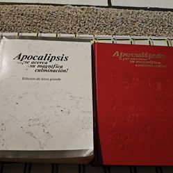 Jehovah witness Apocalipsis aka revelation booklet both Spanish big letter edition rare and original