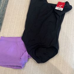 Leotard and shorts
