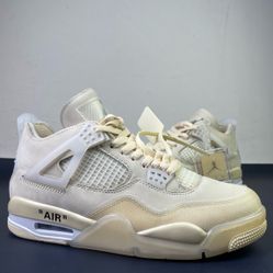 Off-White x Wmns Air Jordan 4 Retro SP 'Sail'