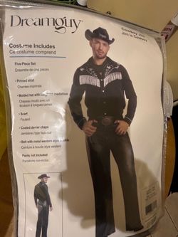 Cowboy black adult costume
