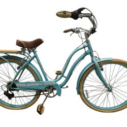 Schwinn Cabo Cruiser Bike, 28-inch wheels, vintage-style womens frame, blue