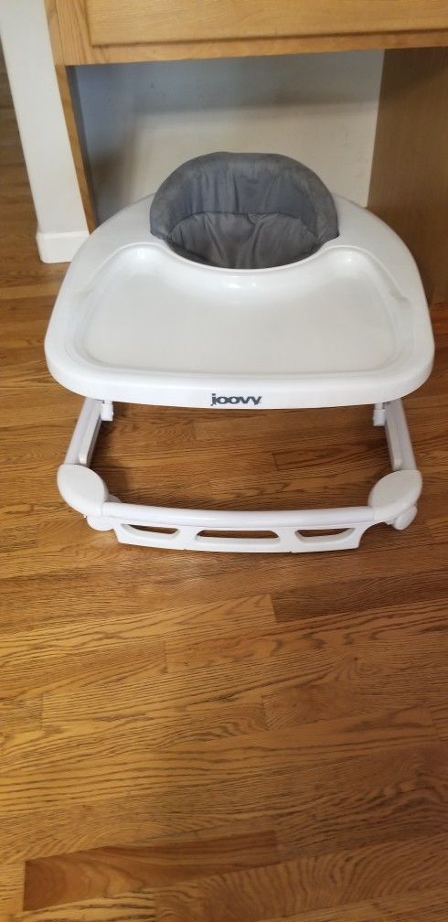 Joovy Spoon Walker, Adjustable Baby Walker, Activity Center, Charcoal
